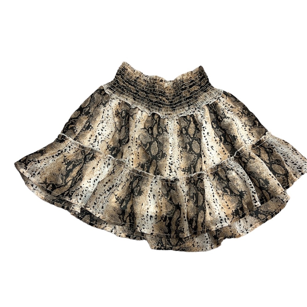 Altar’d state snake casual tiered skirt